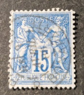 TYPE SAGE OBLITERATION PARIS 15 R BONAPARTE / DATEUR ROMAIN - 1876-1898 Sage (Tipo II)