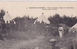 CHATEAU   D OLERON        TIRS DE COMBATS . PLAGE DE LA GIRAUDIERE .  BIVOUAC DANS LA FORET - Ile D'Oléron