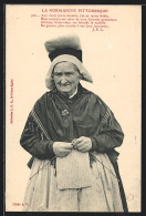 CPA Normandie, Ältere Frau Beim Stricken  - Ohne Zuordnung