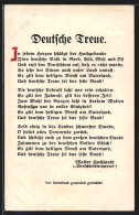 AK Deutsche Treue, Gedicht  - War 1914-18