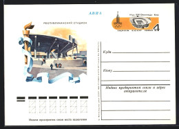 AK Moskau, Olympia 1980, Stadion, Fackel  - Sonstige & Ohne Zuordnung