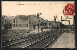 CPA Malakoff-Vanves, L`Usine De Caifa Et La Ligne Du Chemin De Fer  - Vanves
