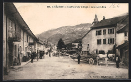 CPA Chézery, Interieur Du Village Et Route De Lèflex  - Unclassified