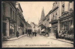 CPA Sées, La Rue Billy Et Le Grand Bazar  - Other & Unclassified