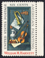 !a! USA Sc# 1386 MNH SINGLE W/ Right Margin (a2) - William M. Harnett - Unused Stamps