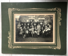 Photographie Ancienne De Maiage ( Mariée En Noir) Nombreuses Personnes - Femmes Avec Coiffe Certainement Normandie - Lieux