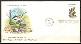 USA 1982 Estados Unidos / Official First Day Of Issue Birds Flowers Massachusetts FDC Aves Flores Blumen Vögel / Lc20 75 - Andere & Zonder Classificatie