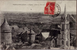 CPA  Circulée 19??,  L'Église, L'Ancien Château.  (95) - Sille Le Guillaume