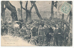 CPA 9 X 14 Isère VOIRON 1er Mai 1906 Une Conférence Aux Grévistes Réunis Au Bois De Monteuil  Grèves - Voiron