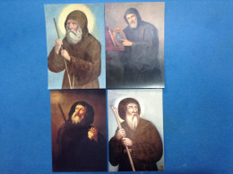 Lotto Da 4 Cartoline Formato Grande Non Viaggiate San Francesco Di Paola Cartolina - Saints