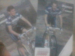 CYCLISME  - WIELRENNEN- CICLISMO : 2 CARTES LUC VAN DE VEL + RONNY PAUWELS 1989 - Cyclisme
