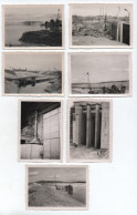 Lot  7 Photos 6 Cm  X 8.5 Cm  Construction Barrage Donzère1951  Et 1948 Génissiat  8.5 Cm  X 11 Cm - Places
