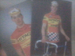 CYCLISME  - WIELRENNEN- CICLISMO : 2 CARTES JOS HAEX SIGNEE 1985 + 1986 - Wielrennen