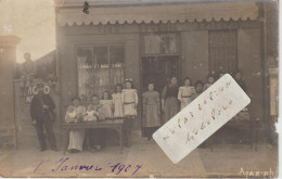 DRAVEIL  - Vins - Epicerie Bouquin En 1907 ( Carte Photo ) - Draveil