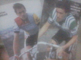 CYCLISME  - WIELRENNEN- CICLISMO : 2 CARTES CHRISTIAN JOURDAN 1982 + 1987 - Ciclismo
