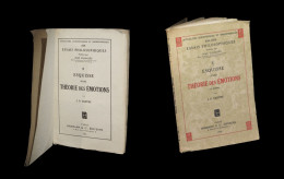 [PHILOSOPHIE PHENOMENOLOGIE HUSSERL] SARTRE (Jean-Paul) - Esquisse D'une Théorie Des émotions. - 1901-1940