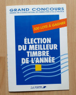 France - Grand Concours Organisé Par La Poste - Élection Du Timbre De L'année 1990 - Avec Réponse T - Documents Of Postal Services