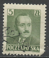 Pologne - Poland - Polen 1950 Y&T N°574 - Michel N°547 (o) - 5z B Bierut - Used Stamps