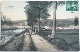 C. P. A. Couleur : 55 : BELLEVILLE : Le Canal Et Les Carrières, Animé, Timbre En 1908 - Other & Unclassified