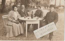 DRAVEIL  -  On Pose à Paris-Jardins En 1916 ( Carte Photo ) - Draveil