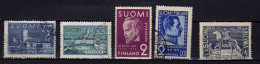 Finlande - (1930-57) - Sites - Celebrites - Evenement - Obliteres - Gebruikt