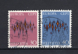 (B) Zwitserland CEPT 969/970° Gestempeld 1972 - 1972