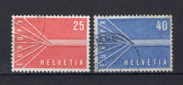 (B) Zwitserland CEPT 646/647° Gestempeld 1957 - 1957