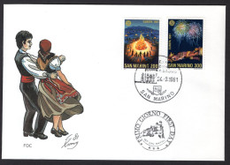 (B) San Marino CEPT 1225/1226 FDC 1981 - 1981