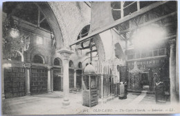 C. P. A. : EGYPTE : OLD CAIRO : The Coptic Church, Interior - Caïro