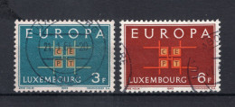 (B) Luxemburg CEPT 680/681° Gestempeld 1963 - 1963