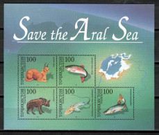 Tajikistan 1996 / Fishes Fish Mammals Aral Sea Joint Issue MNH Fische Peces Säugetiere Mamíferos Poisson / Cu20322  8-10 - Fishes