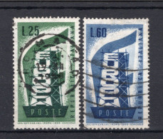 (B) Italië CEPT 973/974° Gestempeld 1956 - 1956