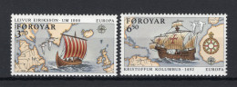 (B) Denemarken - Faroe Eilanden CEPT 231/232 MNH - 1992 - 1992