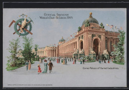 Lithographie St. Louis, World`s Fair 1904, Corner Palace Of Varied Industries  - Exhibitions