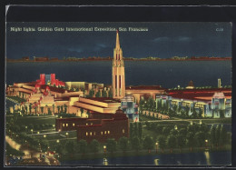 AK San Francisco, Golden Gate International Exposition, Night Lights, Ausstellung  - Expositions