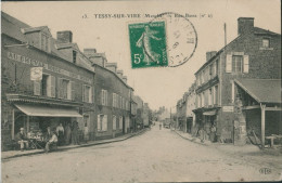 50  TESSY SUR VIRE - RUE BASSE ( AU CHEVAL ROUGE - CHEZ DESNOST ) - Sonstige & Ohne Zuordnung