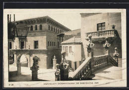 AK Barcelona, Exposicion Internacional 1929, Pueblo Espanol, Gradas De Santiago De Compostela  - Expositions