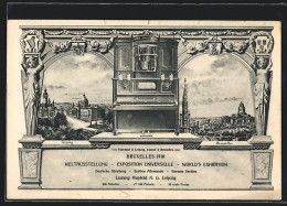 AK Bruxelles, Weltausstellung 1910, Leipzig, Violina, Teilansicht  - Expositions