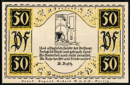 Notgeld Stolzenau 1921, 50 Pfennig, Gesamtansicht Von Bad Rehburg Und Der örtliche Kursaal  - Lokale Ausgaben