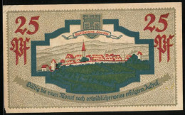 Notgeld Steinheim /Westf. 1921, 25 Pfennig, Ortsansicht Anno 1664  - Lokale Ausgaben