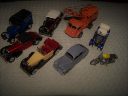 Lot De 8 Divers Miniatures Ancienne Aux 1/43.... - Toy Memorabilia