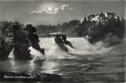 Postcard Switzerland Rheinfall Und Schloss Laufen - Other & Unclassified