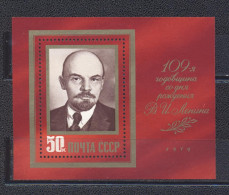 URSS 1979- The 109 Th Anniversary Of The Birth Of Vladimir Lenin M/Sheet - Nuevos