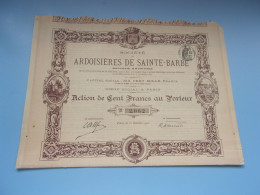 ARDOISIERES DE SAINTE BARBE (1901) - Autres & Non Classés