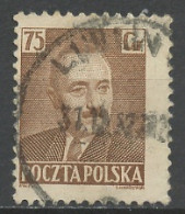 Pologne - Poland - Polen 1951 Y&T N°596 - Michel N°678 (o) - 75g Bierut - Used Stamps