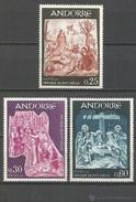 ANDORRA FRANCESA AÑO 1967 YVERT Nº 184/86 ** MNH - PINTURAS - FRESCOS DEL SIGLO XVI - Unused Stamps