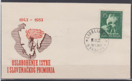 Yugoslavia Istra Liberation FDC 1953 USED - Usados