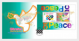 Europa 2023 - Gibraltar - Paix Peace Frieden - FDC Feuillet (fortes Valeurs 5,12 GBP) - 2023
