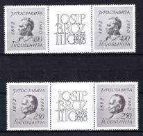 JOEGOSLAVIE Yt. 1713/1714  MNH Paar 1980 - Unused Stamps