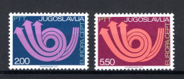 JOEGOSLAVIE Yt. 1390/1391 MNH 1973 - Unused Stamps